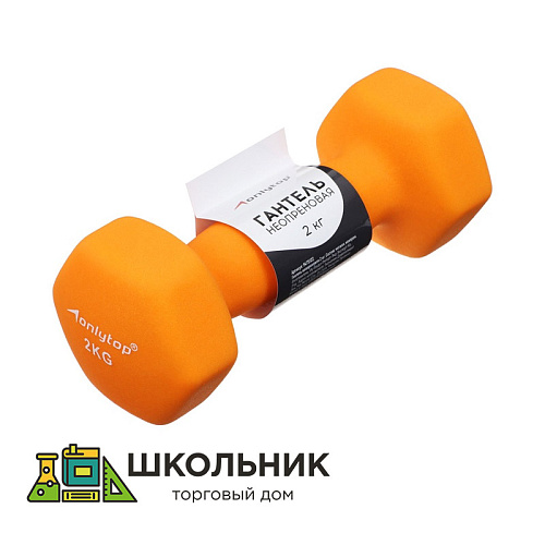 Гантель виниловая ONLYTOP 2 кг