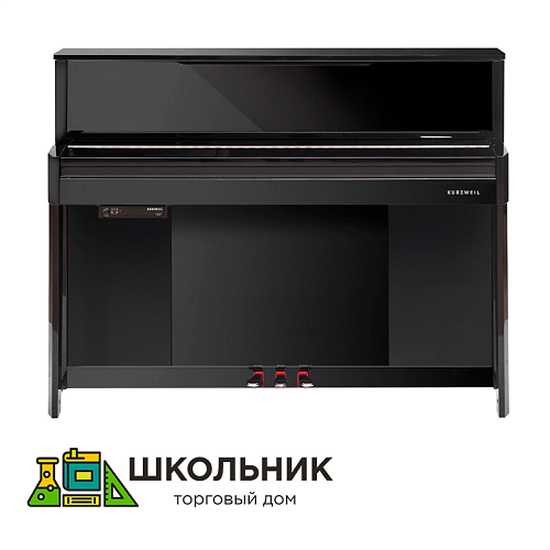 Цифровое пианино черное, полированное, с банкеткой