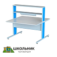 Стол лабораторный демонстрационный с надстройкой (с защитным, химостойким и термостойким покрытием)